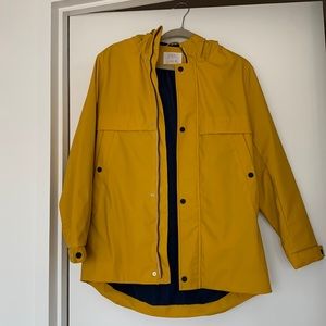 Zara yellow utility rain jacket (boys size)